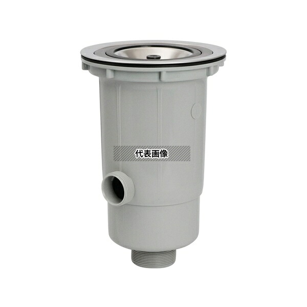 スギコ産業 TO-195BK 大型ゴミ収納器付防臭排水トラップ(50A)
