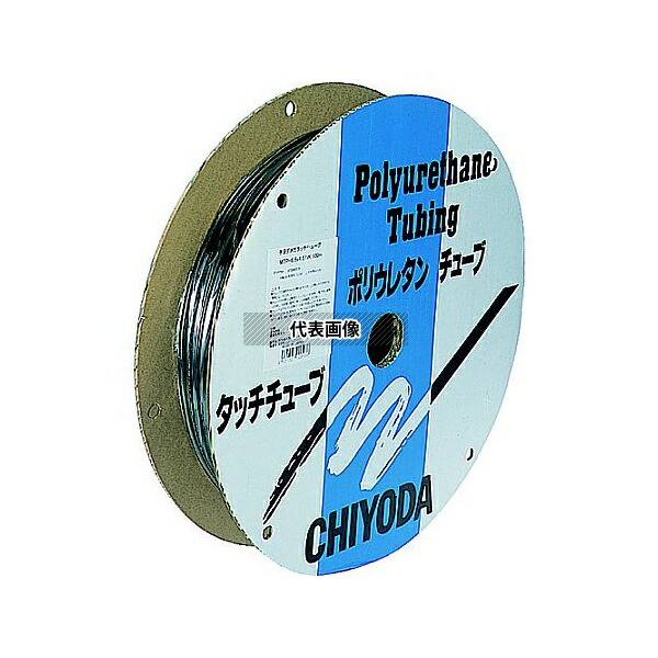 千代田通商 MTP-6-100 BK ポリウレタンチューブ メガタッチチューブ 外径6mm/全長100m 黒