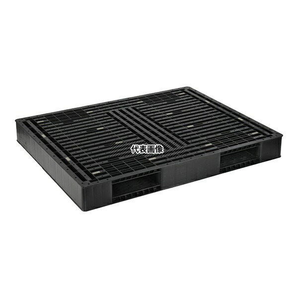 日本プラパレット FS-1411RR フ゛ラツク パレット 両面二方 ブラック