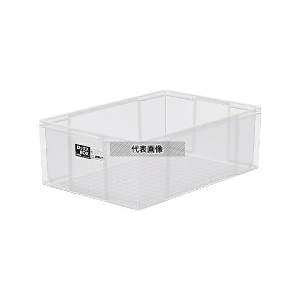 天馬 EA506MH-12BA 430x650x230mm/50L 収納ケース(クリア/フタ無/4個)