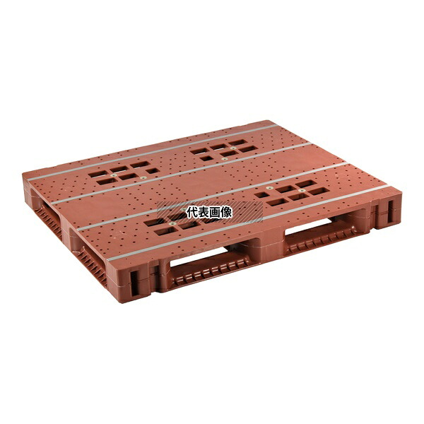日本プラパレット ZFD-1210E-135H フ゛ラウン パレット 片面四方 ブラウン