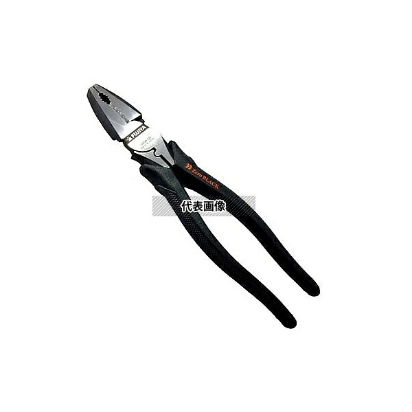 フジ矢 EA534DB-225A 225mm 電工ペンチ(圧着付・鏡面仕上)