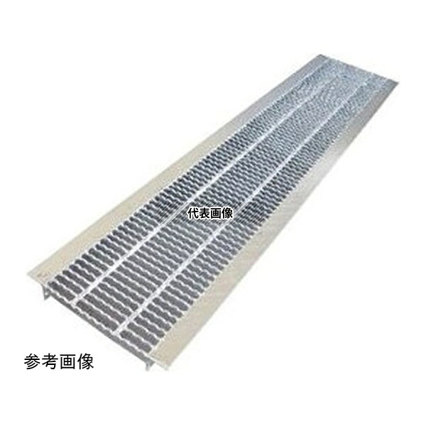 法山本店 HUPX-180-19 細目ノンスリップ型U字溝用グレーチング(適用溝幅180mm)適用荷重:乗用車 1セット(3枚入)