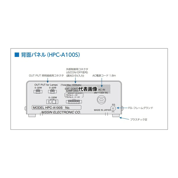 日進電子工業 HPC-A100S(24) LED照明用電源 高周波連続点灯用電源 デジタル電源 アナログ電圧信号調光型 AC電源 1チャンネル 100W 24V照明 125,950円