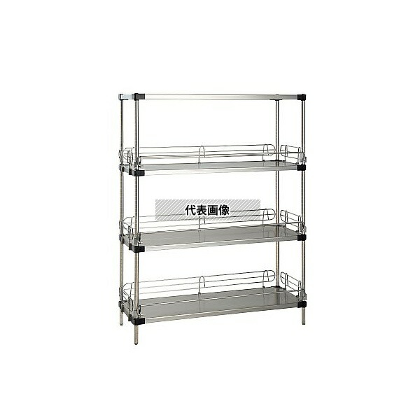 エレクター LSS1820P2200W5L4 エレクターシェルフ スーパーシリーズ 落下防止430ソリッドシェルフ W1822×D614×H2197mm 5段 [法人限定]