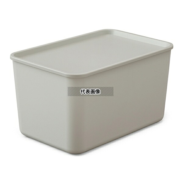 アイリスオーヤマ FTB-45D フタ付き積み重ねBOX ダークグレー 1セット(6個入)