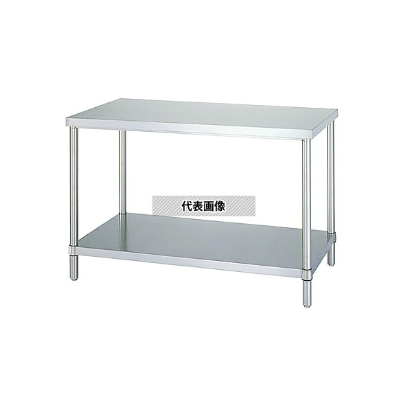 シンコー(業務用厨房機器) WB-4545 ステンレス作業台 (SUS430・ベタ棚仕様) 450&times;450&times;800｜セミプロＤＩＹ店ファースト