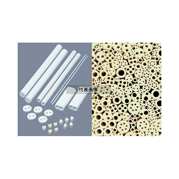 ニッカトー SSASZETU-416-O SSA-S絶縁管 2穴 4×1×6 凹形 100本入