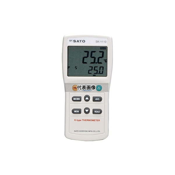 佐藤計量器製作所 デジタル温度計 指示計のみ -73.3~1371.0℃ SK-1110 入数:1個|セミプロDIY店ファースト
