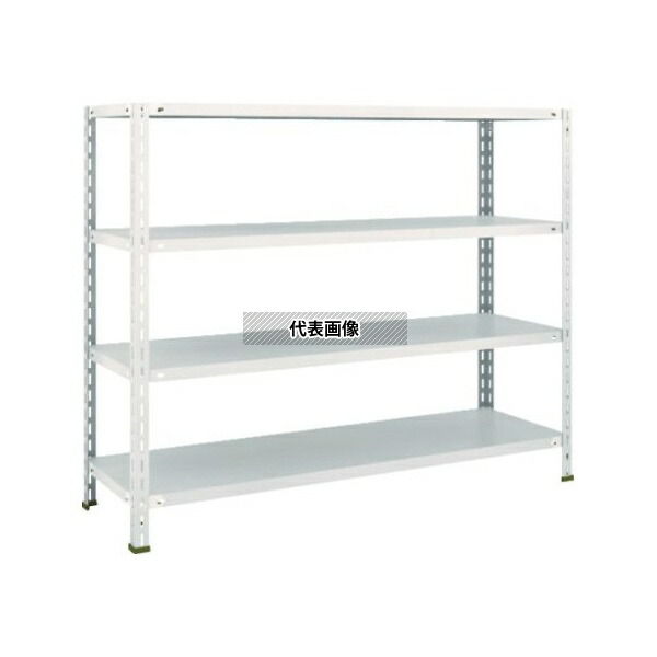 トラスコ中山 L45X-14 NG 軽量棚 中棚ボルトレス型1500X450X1200 4段 ネオグレー [法人限定]｜セミプロＤＩＹ店ファースト