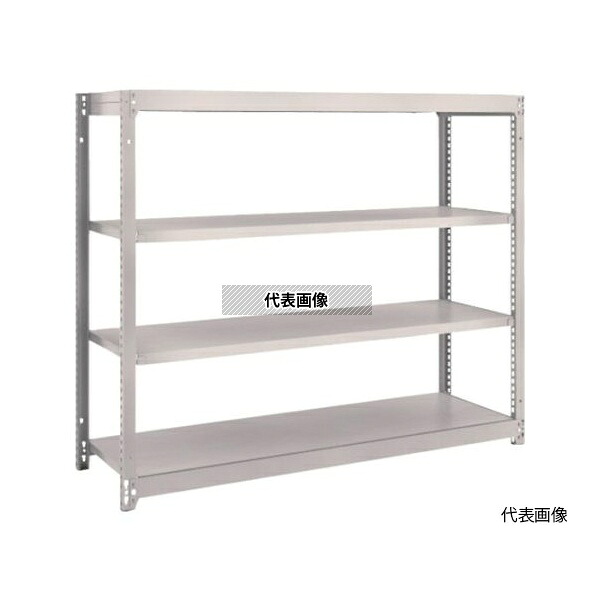 トラスコ中山 M1.5-4544 スチールラック M1.5型軽中量棚 1460&times;445&times;H1200 4段単体 ネオグレー [法人限定]｜セミプロＤＩＹ店ファースト 24,090円