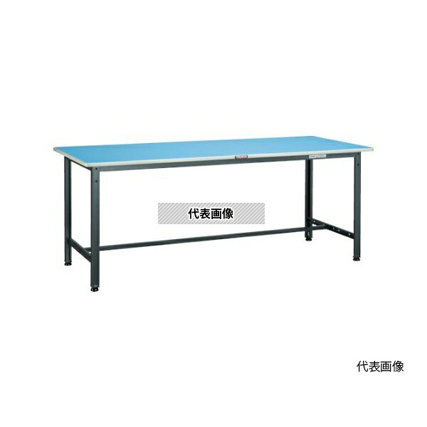 トラスコ中山 BE-1890 軽荷重作業台(250kg)BE型 1800X900XH740 基本タイプ ダークグレー色