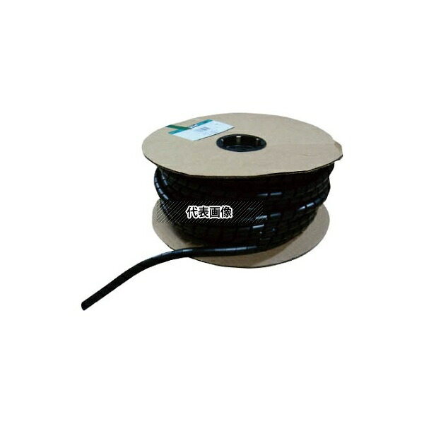 パンドウイットコーポレーション スパイラルラッピング 難燃性ポリエチレン(UL94V-0) 黒 T12FRC20Y 入数:1セット|セミプロDIY店ファースト