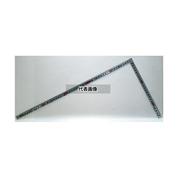 シンワ測定 10030 曲尺角厚 シルバー 50cm 表裏同目 JIS