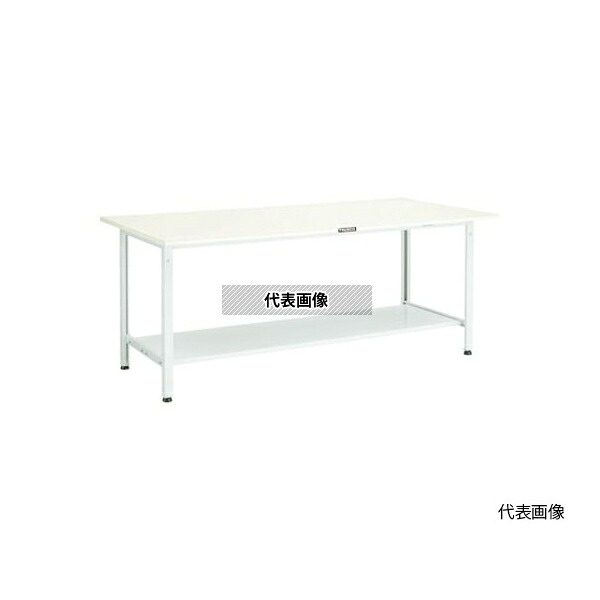 トラスコ中山 RAE-1800LT2 軽荷重作業台(300kg)AE型 1800X750XH740 下棚2枚付 グリーン色 37,323円