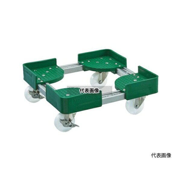 トラスコ中山 FCD-4050SUS-S 伸縮式コンテナ台車SUS 内寸400-500X500-600 ストッパー付 [法人限定]｜セミプロＤＩＹ店ファースト