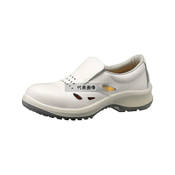 ミドリ安全 LPM200S-TUUKI-W-23.0 JIS規格認定 女性用 通気構造 スリッポンタイプ 静電安全靴 プレミアム ハイ・ベルデ ホワイト 23.0cm