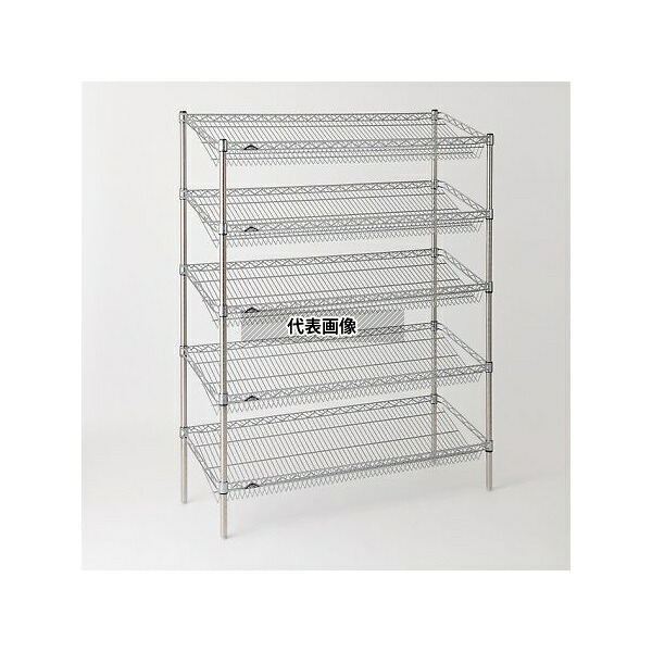 エレクター ST910STP1590W5 スランテッドエレクター・シェルフ W910×D460×H1587mm(P) DB付 5段