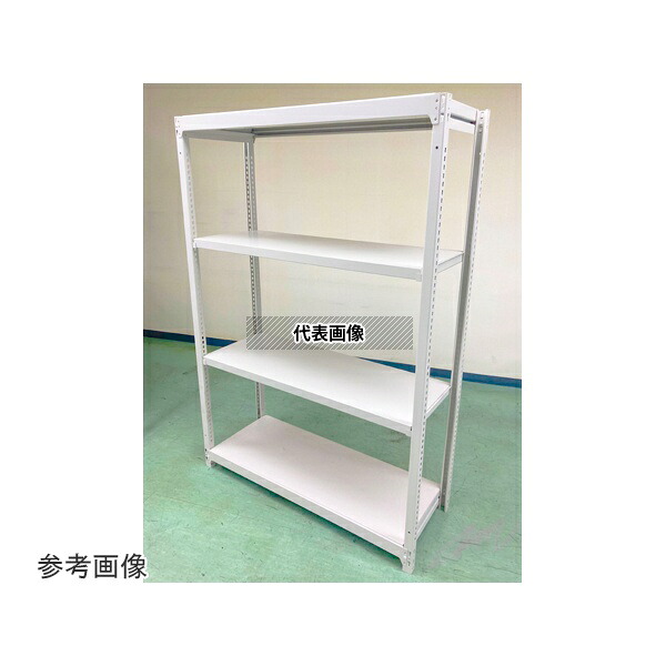 明興関包スチール SR20-7660-4 中軽量ボルトレスラック らくらくラック 単体 H2100×W1800×D600mm 天地4段単体