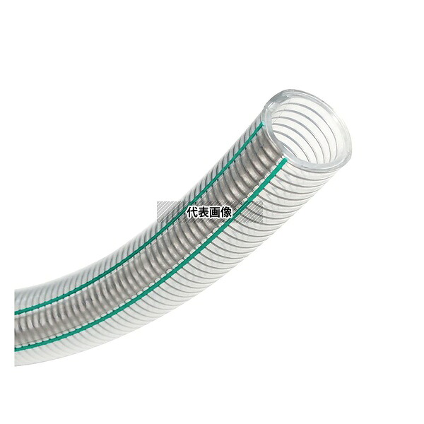 トヨックス FFS-15-5 耐薬品・溶剤・食品用フッ素ホース トヨフッソSホース 内径15mm×外径22mm 長さ5m