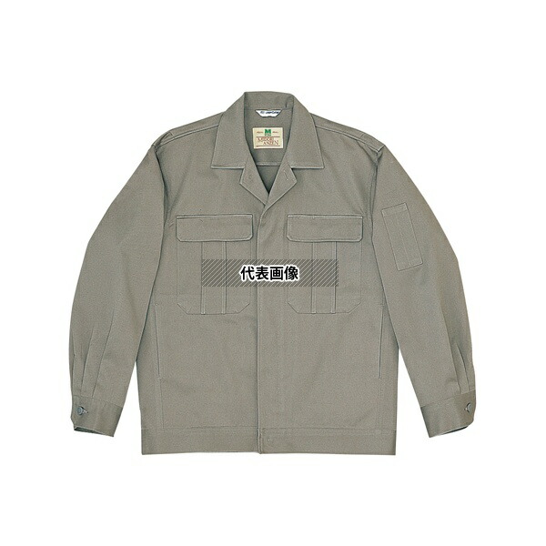 ミドリ安全 M2301-UE-5L 秋冬作業服 綿4つポケットジャンパー 上 グレー 5L