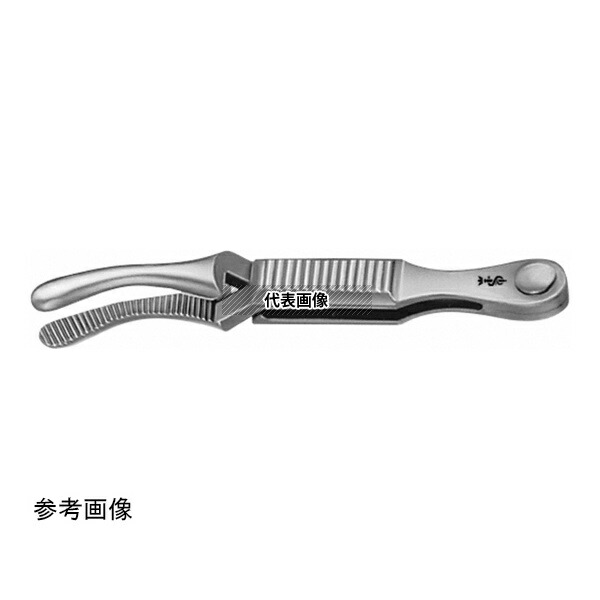 ビー・ブラウンエースクラップ BH021R ブルドッグ鉗子 ディーヘンバッハ 曲 全長38mm