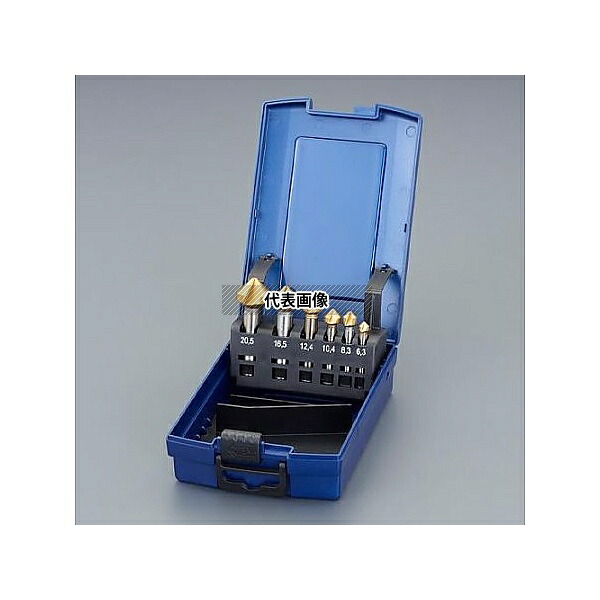 アズワン(AS ONE) 6.3-20.5mm カウンターシンク(6本組・HSS・Tinコート) EA827FE-316 入数：1セット｜セミプロＤＩＹ店ファースト