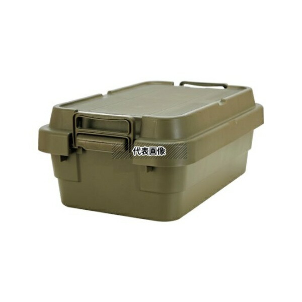 トラスコ中山 ODCFL-50 トランクカーゴ フラット天板仕様 浅型 30L ОD色
