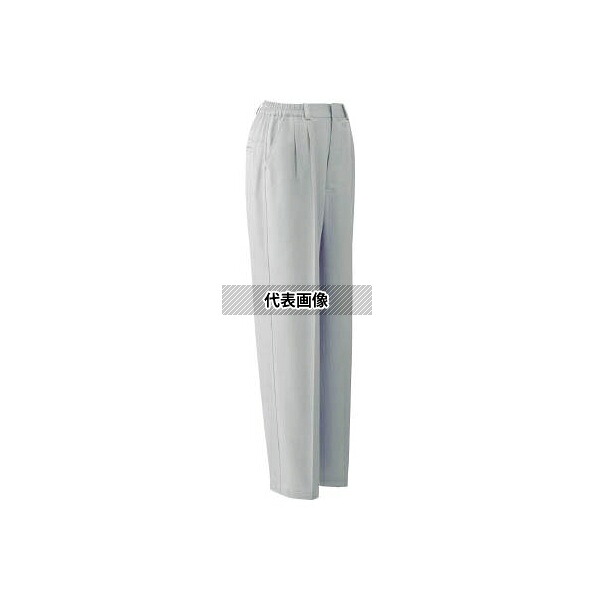 ミドリ安全 VEL51-SITA-19 女性用秋冬作業服 帯電防止JIS適合 イージーフレックスパンツ VEL51下 シルバーグレー 19号