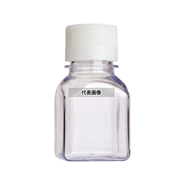 Celltreat 230762 125mL培地ボトル(角型 PETG バルク 滅菌済み)24個入