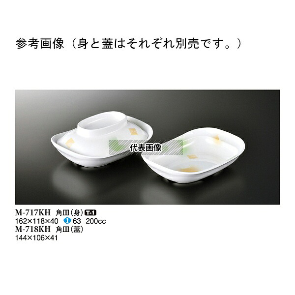 スリーライン M-717KH 角皿(身) 風音 10個入