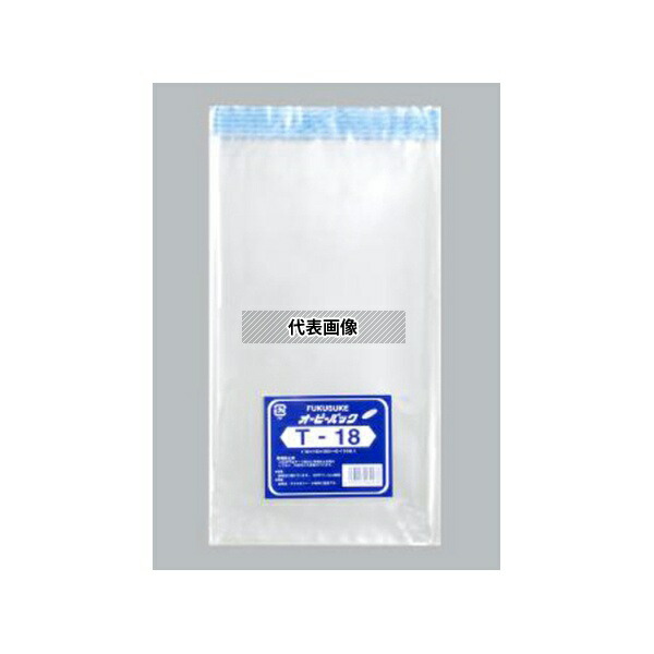 福助工業 841129 テープ有 OPP袋 オーピーパック テープ付 T-18 福助工業 1ケース(100枚×10個入) 8,435円