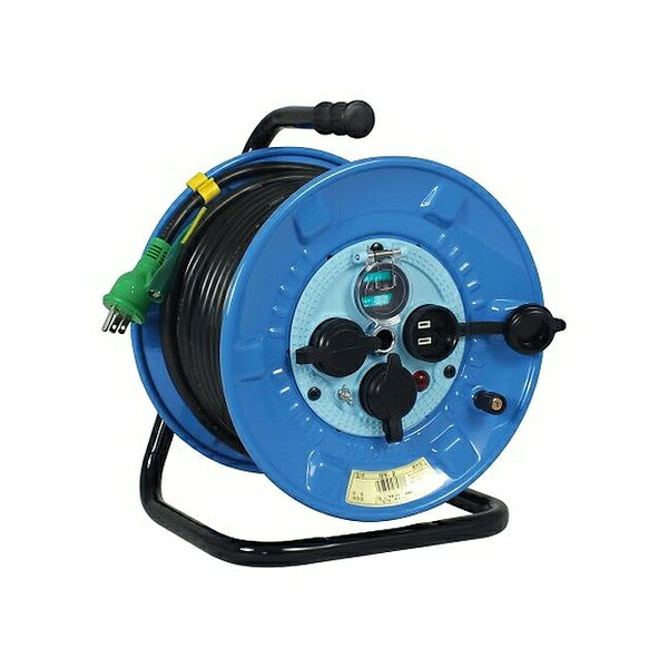 日動工業 電工ドラム(屋外型・防雨・防塵型・漏電保護専用ブレーカー付) NPW-EB23 1台