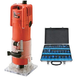 〇リョービ電動工具 トリマ TRE-40（ソフトスタート）+ 超硬ルーター