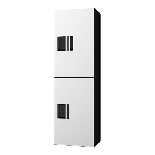 ナスタ(NASTA) プチ宅unit　KS-TL01R02AN-W　H600&times;2（捺印付きボックス&times;1）ホワイト&times;ブラック　前入前出 機械式　[法人限定]｜セミプロＤＩＹ店ファースト