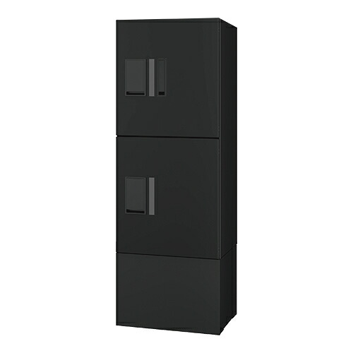 ナスタ(NASTA) プチ宅unit+幅木セット1BK　ブラック&times;ブラック　H400&times;2（捺印付き&times;1）+幅木（H250ブラック）　[法人限定][送料別途お見積り]｜セミプロＤＩＹ店ファースト
