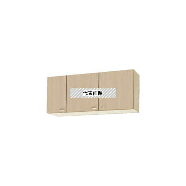 クリナップ　クリンプレティ　WG4V-120　ショート吊戸棚　可動棚板１段　色ペールウッド　間口1200mm奥行375mm高さ500mm [時間指定不可] [法人限定]