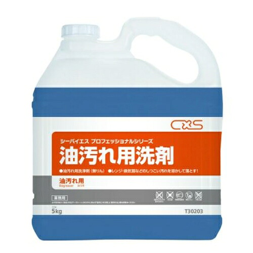 CXS(シーバイエス)　油汚れ用洗剤　No.T30203　5kg×3本