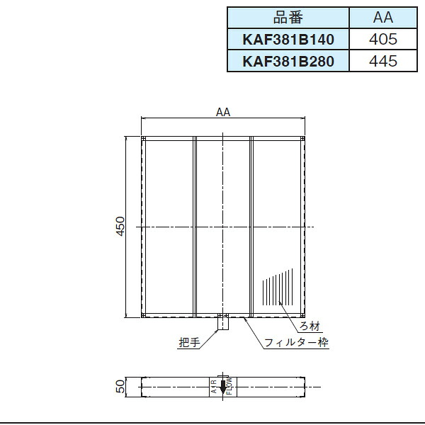 オーケー器材 (DAIKIN ダイキン) 純正別売品 KAF381B140 ロングライフフィルタ [法人限定]｜セミプロＤＩＹ店ファースト