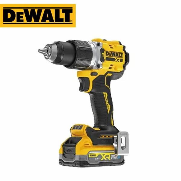 DEWALT(デウォルト) 18V XR Li-Ion ブラシレス・振動ドリルドライバ (3.5Ah Powerstack Battery×2) DCD806S2T-JP プロ 作業 工事 電動工具【在庫有り】