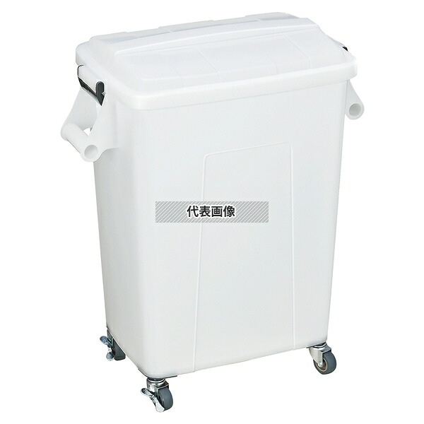 トンボ 厨房用ダストペール45 キャスター付 ナチュラル 45L 510×310×H620 清掃/衛生用品 No.0099120