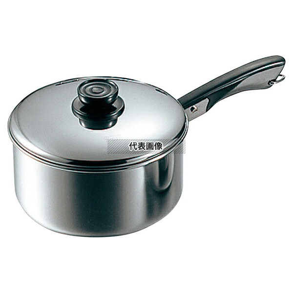マルタマ(MA) 18-0 深型 ソースパン 片手 16cm 1.5L φ170 鍋全般 No.0170100