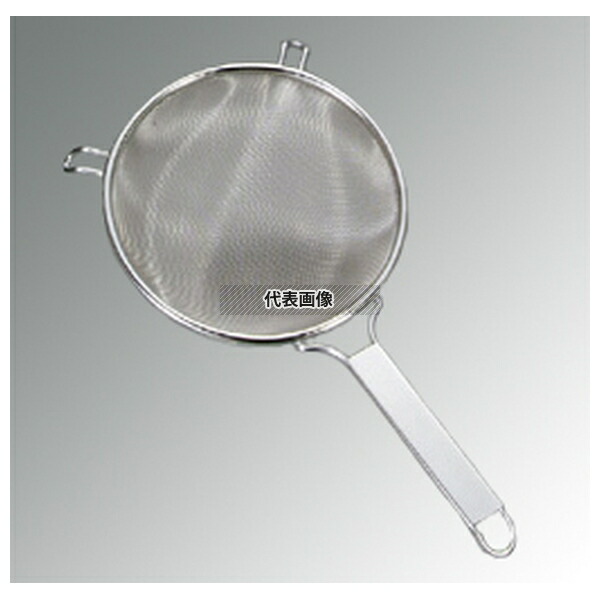 ThreeSnow(新越) 18-8(ステンレス) 厚網 プロストレーナー (16メッシュ) 23cm 10009 濾し部:φ230×H100 スープこし No.0219710