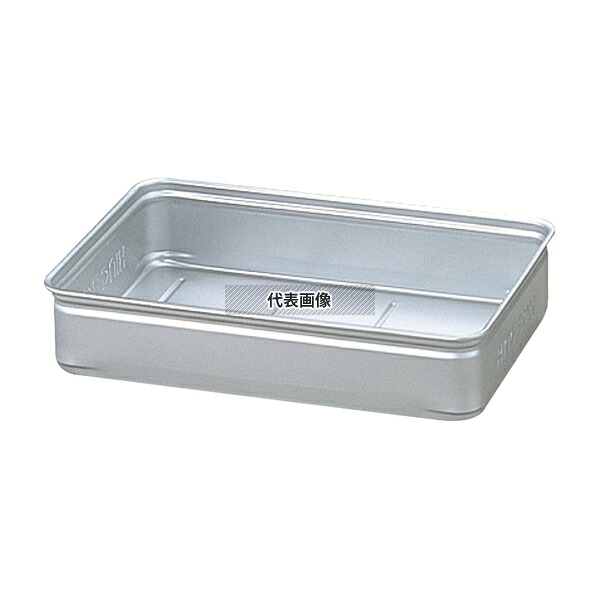 NAKAO(中尾) アルマイト キングボックス(番重) 小 80mm 約6.7L 370×285mm 番重 No.0308500