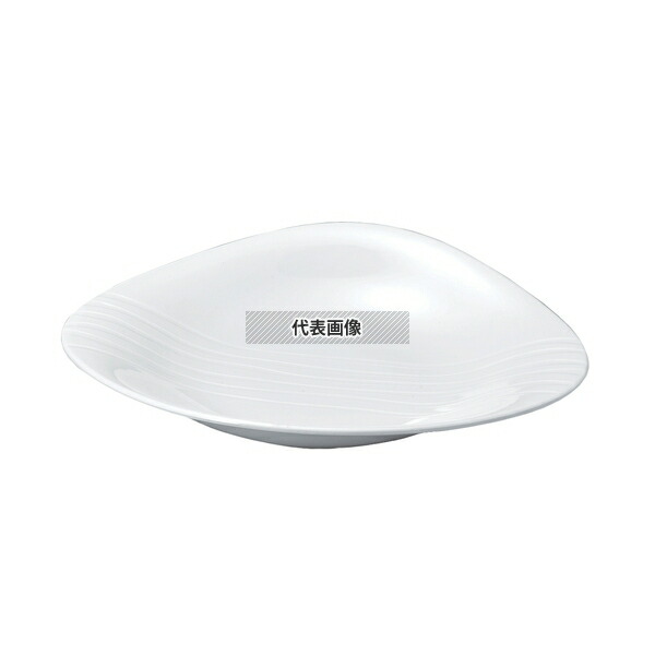 若泉漆器 ニューホワイト 菱形プレート 30cm 305×253×H53mm 皿 No.0405640