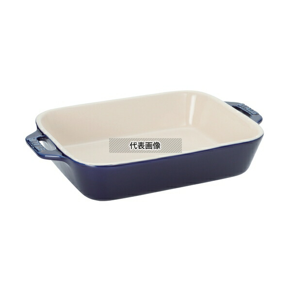 ストウブ セラミック レクタンギュラーディッシュ 27cm×20cm ブルー 40508-591 2.4L 皿 No.0547731