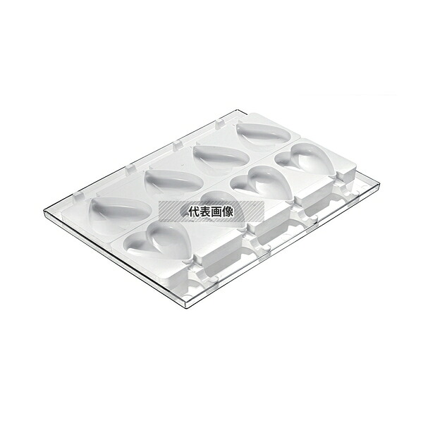 Silikomart(シリコマート) ステッコフレックス ハーティック(4ガ取×2枚入) GEL03 トレー:300×400mm アイス型 No.0558680