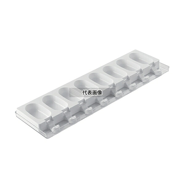 Silikomart(シリコマート) ステッコフレックスミニ ミニクラシック(8ガ取×2枚入) GEL01M トレー:119×395mm アイス型 No.0558810