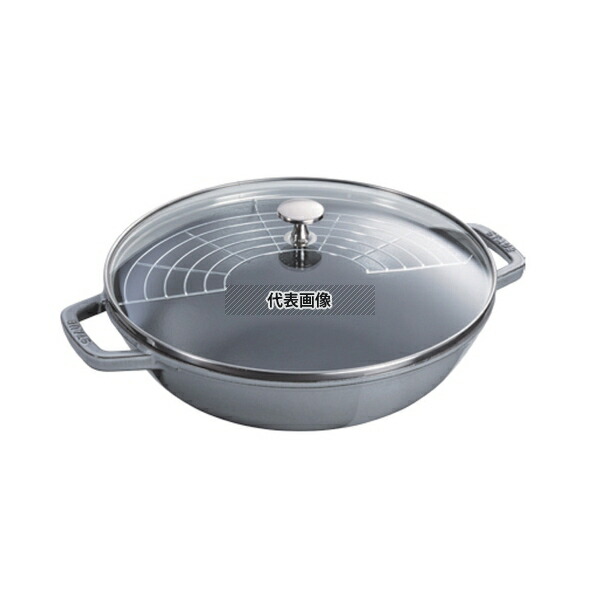 STAUB(ストウブ) ビュッフェパン 30cm グレー 40511-462 4.4L 底径:155mm ビュッフェパン No.0561030