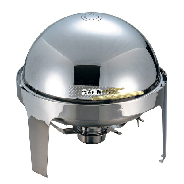 SX ロールトップチェーファー 丸型 X32681U (X32621UV) 6.8L φ465×H445mm No.1454000